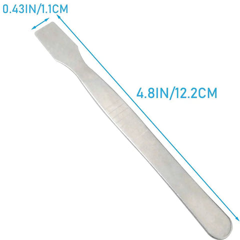 Six Piece Open Hole Flat Head Crowbar Pry Bars Set For Tablet And Phone Repair Gear 12.2x1.1 cm stainless steel tool with dimensions