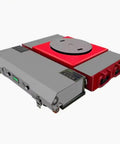 Heavy Duty Electric Transfer Cart With Remote Control And 360 Rotating Swivel Turntable showing steel chassis and swivel plate.
