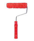 Game Changing Wall Embossing Roller For DIY Pros Create Dope Textured Finishes On Interior Paint Jobs. Red textured wall roller with ergonomic handle.