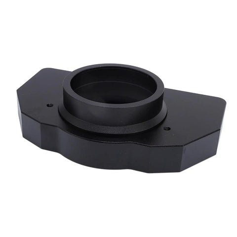 Aluminum Alloy Steering Wheel Bearing Seat For Sim Racing Wheels Mount Bracket Replacement Black Finish on white background