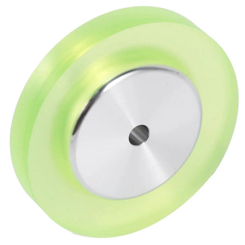 Pro Grade Aluminum Polyurethane Encoder Wheel 200Mm with 6Mm bore for heavy-duty industrial tracking.