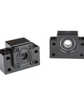 Front view of SFU1605 SFU1204 Ballscrew Kit With 1000Mm And 1200Mm Lengths, Beefy Linear Rails HGR20 Square Guide, bearing block details