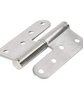 Heavy Duty Ball Bearing Cabinet Hinges Built Tough For Doors And Wood Furniture Runs Slick As Silk With Smooth Gliding Motion Silver 6 By 4 Inch hinge close-up view.