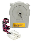 Drop In Evaporator Fan Motor Replacement For Refrigerators, 13V DC, 3.1W, shown with wiring and connectors