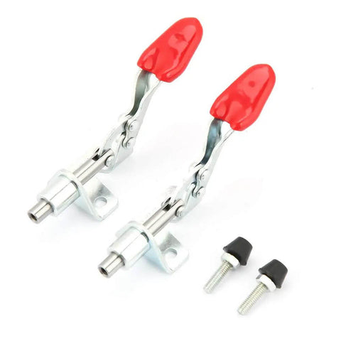 Vertical Toggle Clamp Iron Galvanized 50kg Holding Force 66mm Push Pull Type For Welding Jigs Sheet Metal Assembly Circuit Board Repair And Fabrication Tasks