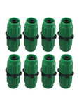 Top Notch Expandable Garden Hose Repair Kit With Multi Function Fittings For 5/8 And 3/4 Inch Hoses Quick Fix Connector Set in Green That Gets The Job Done Right, green plastic hose connectors