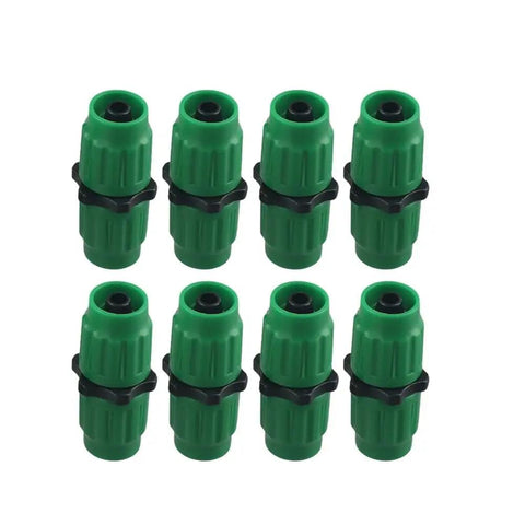 Top Notch Expandable Garden Hose Repair Kit With Multi Function Fittings For 5/8 And 3/4 Inch Hoses Quick Fix Connector Set in Green That Gets The Job Done Right, green plastic hose connectors