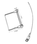 Two Pack Trailer Coupler Pins 1/4 X 4 Inch And 5/16 X 4 Inch With Anti Loss Cable Square Wire Lock Pin for trailers