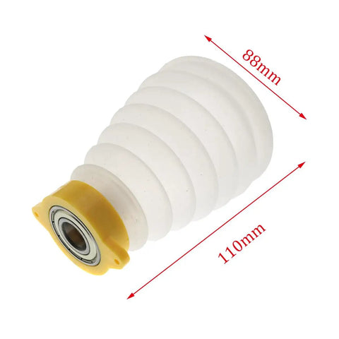 Electric Drill Dust Cover Retractable Rubber Shield for Hammer Impact Drills with size measurements visible