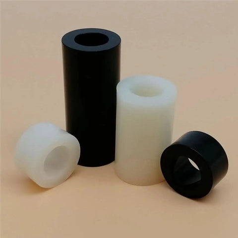 Built Tough Black Abs Nylon Spacers 500 Pc Assortment Kit M3 Through M8 Hollow Round Standoffs Solid Gear For Bead Jewels And Hot Tech Assembly Projects