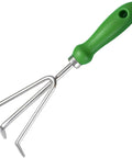 Three Tine Claw Garden Rake With Ergonomic Handle And Stainless Steel Build, A Handy Bow Rake Cultivator For Loosening Soil Aeration Mulch Spreading And General Garden Prep, A Reliable Hand Tool For Gardening