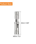 Hidden Brass Barrel Hinges 12 Pack For DIY Keepsake Boxes And Cabinet Doors 25x5mm Concealed Folding Cylindrical Hinges Durable Rust