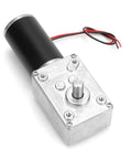 high torque 24V DC gear motor with 8mm shaft and metal gears, ideal for robotics and automation, features ball bearings and 500 RPM speed reduction.