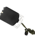 Portable Compass With Mirror Ruler For Hiking And Orienteering, lightweight outdoor navigation tool with case and cord