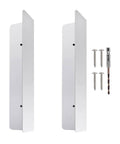 Stainless Steel Garage Door Sealing Protectors With Mounting Hardware Keeps Critters Out And Drafts Easy Install For Standard Doors Includes Two 7 Inch Shields For Durable Rustproof Protection, two 7-inch stainless steel shields with screws and drill bit