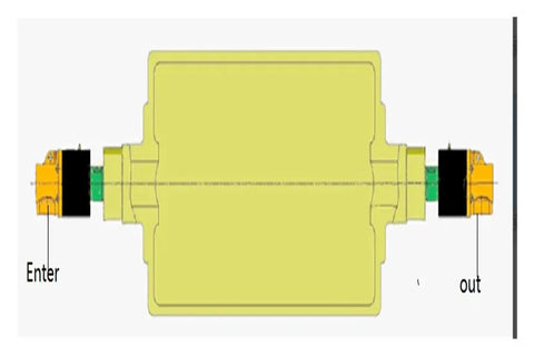 Brass Three Eighths Inch Rotary Union High Speed Rotary Joint For Cooling Water Left Thread One Way Connector High Temperature Wear Resistant Built Tough And Easy to Install Ideal For Industrial Machinery And CNC Coolant Lines, brass coolant flow diagram