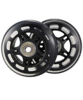 2 Pack 70mm Luggage Replacement Wheels With 8mm Axles And ABEC7 608ZZ Bearings, Rubber Inline Roller Skate Style Wheels