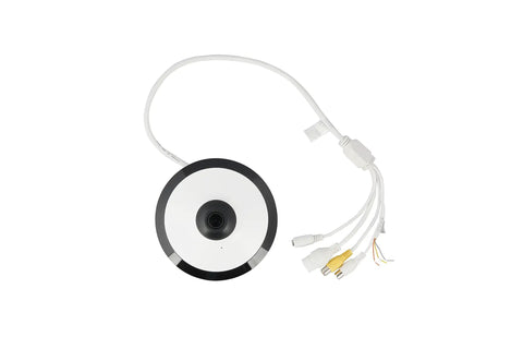 Top view of Panoramic Series 5MP Fisheye IP Camera With 1.4mm Fixed Lens Built In Microphone Smart IR 1/2.7 Inch CMOS Sensor Indoor Not Waterproof