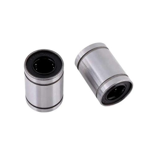 Kick Your Cnc Builds Up With These Heavy Duty Linear Motion Ball Bearings Featuring Double Sealed Steel Housings And Precise 12Mm Slides For Flawless 3D Printer Operations That Run Clean, two linear motion ball bearings with steel housings.