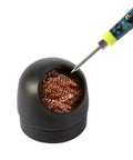 MMOBIEL soldering tip cleaner with copper cleaning coil inside a black plastic holder