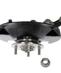 Drop-In Front Left Steering Knuckle And Wheel Bearing Hub Assembly For Honda Civic 2003 2004 2005 1.7L Driver Side Replacement