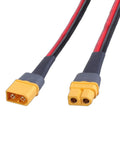 Top Shelf Heavy Duty Male To Female Extension Cord Pure Copper Core Delivers Rock Solid Contacts For Rc Rigs And Battery Packs At 12Awg 16 Feet Long, showing male and female connectors with black and red wiring.