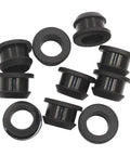 Half Inch Drill Hole Silicone Top Hat Grommets For Wiring And Automotive Firewall Holes Three Eighths Inch ID 0.67 Inch OD 2mm Thick 10 Pack
