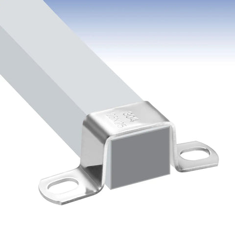 U Shaped Connector Bracket 6 Pack Heavy Duty 80x80mm 304 Stainless Steel Square Pipe Clamp, 80x80mm tube fixing