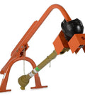 60 HP 3-Point Post Hole Digger Attachment for Category 1 Tractors, PTO Driven Auger, Oil-Filled Gearbox, 3-Position Boom