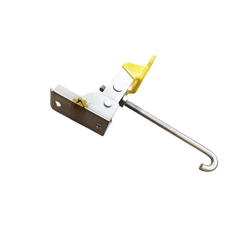 Adjustable Draw Latch 27126 27126GT Replacement Part for Genie Lift models with yellow handle and metal hook