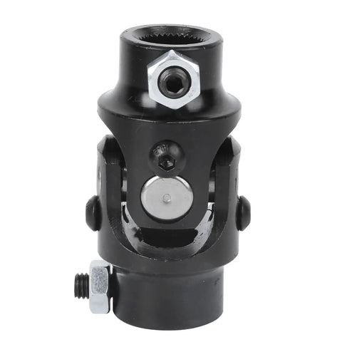 Heavy Duty 3/4 Inch Double D Steering Shaft U Joint Kit Featuring 36 Spline Weld On Ends, close-up view of durable joint component.