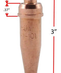 Heavy Duty Oxy-Fuel Torch Replacement Kit For Victor Series 300 With Check Valves And Cutting Heating Tips Acetylene Ready 3-inch tip