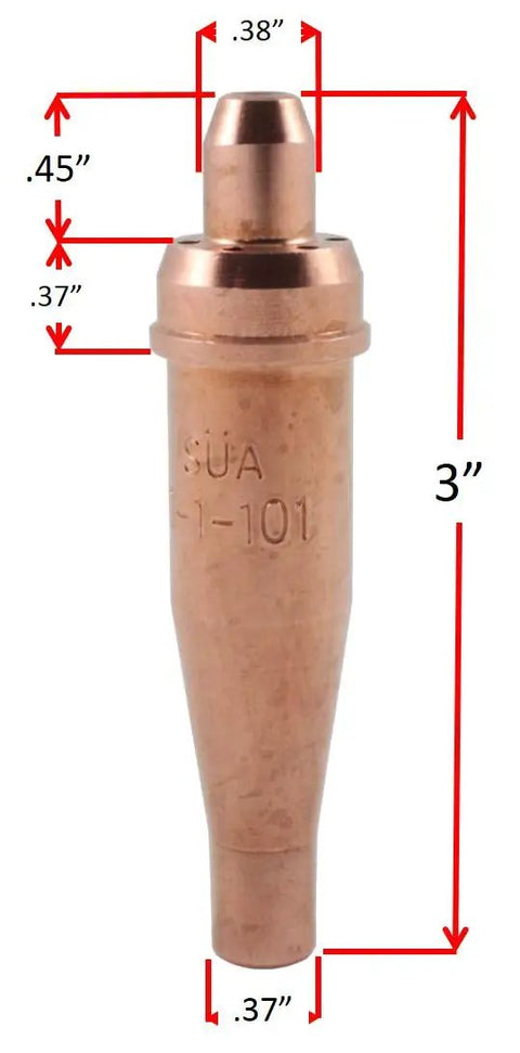 Heavy Duty Oxy-Fuel Torch Replacement Kit For Victor Series 300 With Check Valves And Cutting Heating Tips Acetylene Ready 3-inch tip
