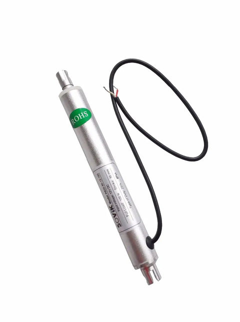 Beefy 12V DC Micro Mini Linear Actuator With 2 Inch Stroke And 50mm Travel, 200N Max Load, 20mm Round Tube, Inline Design