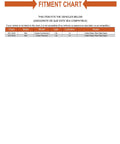 Fitment chart for Heavy Duty Upper Rear Shock Mount Replacement Fit For Mini Cooper Passenger Side, model compatibility details.