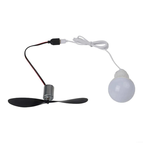 Wind Turbine Propeller Generator Kit With 5W USB Light And 1m Cable ABS And Metal Build Hands On Wind Power Demonstration