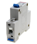 2 Pack One Pole 230 to 400V Miniature Circuit Breaker 2A DIN Rail Mount DZ47-63 C Series, side view