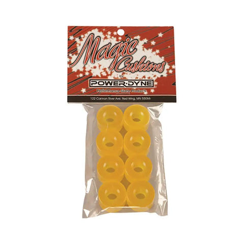 Quad Roller Skating Magic Cushions Universal Yellow 85A Firm Urethane Bushings for Smoother Rides and Peak Energy Return