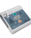 Front view of WL120ES10 Practi-Trainer Essentials AED training base with blue panel and 1–3 indicators