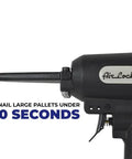 Heavy Duty Professional Air Punch Nailer With Piston Driver detail view showing nail removal tip for handling various fasteners.