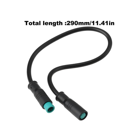 Waterproof M8 Five Pin Ebike Extension Cable Male To Female For Electric Bike Displays Motors Throttles And Lights Universal 6V To 60V Ebike System 29 Cm