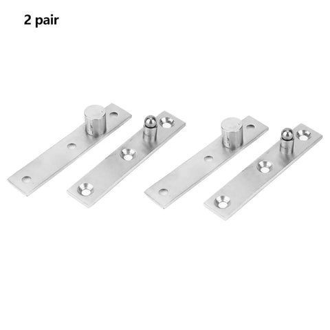 Stainless Steel Revolving Door Hinge 360 Degree Pivot Heavy Duty 95mm Long With Brushed Finish Countersunk Screw Holes