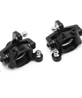 Heavy Duty Steering Cup And C Hub Carrier Rear Hub Set Replacement Upgraded RC Car Parts displaying black resin carriers for stability.