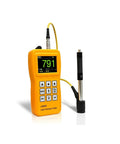 Road Ready Leeb Metal Hardness Tester With D Impact Probe And Calibration Block Digital Readout in yellow with display.