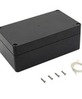 Beefy Built To Last Heavy Duty IP65 Waterproof ABS Plastic Junction Box Weatherproof Electrical Enclosure Project Box Black 6.2 x 3.5 x 2.4 Inch Pack Of 1 Durable Outdoor Ready Utility Box For Wet Environments
