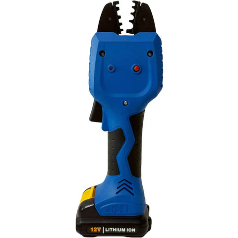 Top Tier Lightweight 12V Electric Cold Crimping Tool Ga-50Km Battery Terminal Pliers side view with ergonomic handle.