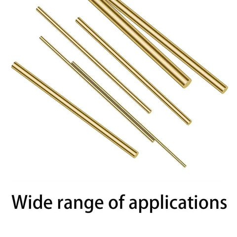 Round Brass Bar 5mm Diameter By 150mm To 450mm Length, Non Magnetic Solid Brass Rod For DIY Projects, Wide range of applications