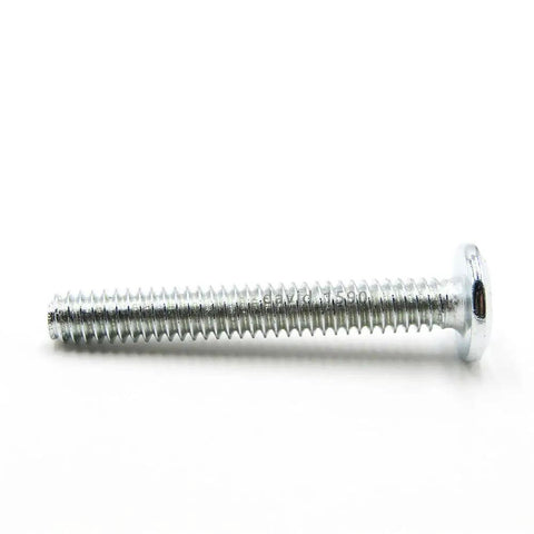 Furniture Connector Bolts Hex Flat Head Allen Screws Zinc Plated Steel M4x20 20 Pieces Heavy Duty shown in detail