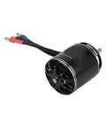 Beefed Up RC Brushless Motor For Multicopters And Drones In Black Aluminum Alloy 760KV With Precision Balanced Rotor, side view