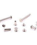 Get Your Hands on These Badass M5 Chicago Binding Screws Assortment Packing 240 Pieces Of Phillips Heads And Extenders Perfect For Scrapbooks And Photo Albums Built Tough With Rust Resistant Carbon Steel For Any Project - assortment of silver M5 binding screws and extenders.